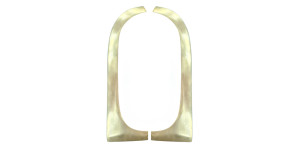 1681 * 10% OFF OFFER * XK150 OTS Roadster Windscreen Side Pillar Finishers In Brass. Fit to Car Before Chroming.  BD13785. BD13786
