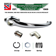 1120K.  XK140 FHC Fixed Head and XK150 Set of Door Handles, buttons and fittings kit (x2)