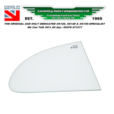 1835. XK140 Fixed Head Coupe FHC Rear Quarter Light Glass only. BD9999