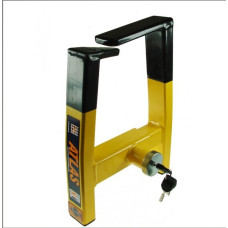 ATLAS CAR WHEEL CLAMP- ITS BIG, IT@S YELLOW AND ITS UGLY!! - FOR CARS 