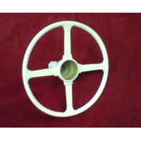 2323.  XK120 Steering Wheel, WHITE 'Continental Spec. Standard. 17" Diameter.  C3721 W