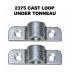 2374K.  XK120 BOOT LOCK ASSY KIT - COMPLETE SET