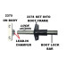 2374K.  XK120 BOOT LOCK ASSY KIT - COMPLETE SET