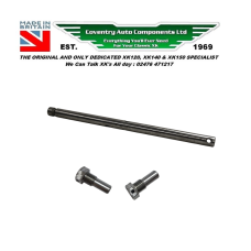 3249P. Improved XK150 Clutch  Operating Cross Shaft *with 2 Securing Pins *. C12897