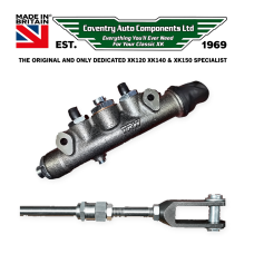 3620K.  XK120 Tandem Brake Master Cylinder Fork & Pushrod Kit.  30883, C6712
