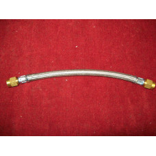 8120.  XK120 & XK140 & XK150 Stainless Steel Braided Fuel Flexible Hose to Feed Pipe. C3629