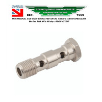 8343U. XK120 Waterpump Double Undercut Take Off  Banjo Bolt for when Heater Fitted.  GO TO 8343  for CORRECT C4403 