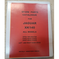 9040RB. Remastered Jaguar XK140 Parts Book In Ring Binder - Jaguar Ref. J15