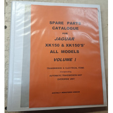 9050RB. XK150 Spare Parts Book All XK150 Models Volume 1 (Chassis and Drivetrain)  J29/1
