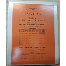 9095RB Remastered Jaguar Mark V (MK5) 2½ & 3½ Litre Parts Book in Ring Binder Format