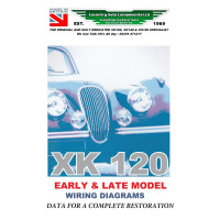 9186. Wiring Diagrams Book for XK120 . Exploded Wiring Diagrams Book Early & Late  Data Combined 