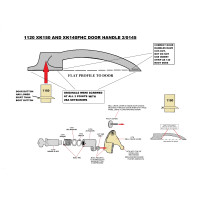 1121. XK140FHC/150 Screw and washer fittings for door handles.  C723/A  \ NS419/3D 