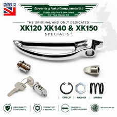1140K. XK140 XK150 Boot Lid Door Handle Lock Barrel Push Button Spring Kit. BD11265, BD9369 1140K. XK140 XK150 Boot Lid Door Handle Lock Barrel Push Button Spring Kit. BD11265, BD9369