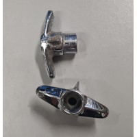 5541PLP. USED XK120 EARLY Chrome HEADLIGHT LEVER / Pointer Knob for Early S.37  Pillar Headlight Switch. C2757