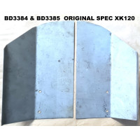 CAC2-77A ** TO CLEAR*  PAIR of XK120 REAR  ORIGINAL STONE GUARDS BD3384 & BD3385