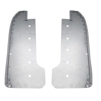 CAC2-77L . *IMPROVED*XK120 LEFT HAND REAR STONE GUARD / SPLASH PANEL ( to Rear of Shut Face Pillar)  Diaphragm.  BD5861. BD5862 (BD3384 & BD3385)