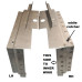 CAC2-93 L & R PAIR OF Surround Sides for  XK120 Parcel Box Support. Drop Head DHC & Fixed Head Coupe FHC. LH : BD6770. RH : BD6771