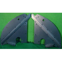CAC2-25L. XK120 Curved Inner Wing Panel In Front of Radiator. LH : BD4551. 