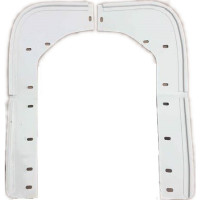 CAC4-31L. XK140 LEFT HAND XK140 FRONT SPLASH PANEL /  Diaphragm  Under Front Wing. BD8401.  BD10569.