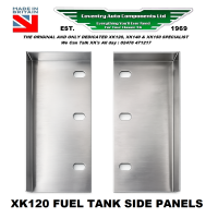 CAC2-67. XK120 Petrol Fuel Tank Tray Side Fillet Closing Panels x 2. C4198 F