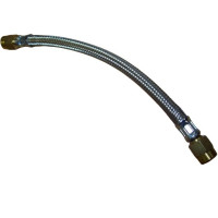8120.  XK120 & XK140 & XK150 Stainless Steel Braided Fuel Flexible Hose to Feed Pipe. C3629