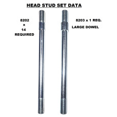 8203. XKALL CYLINDER HEAD STUD with DOWEL . C2270 8203. XKALL CYLINDER HEAD STUD with DOWEL . C2270
