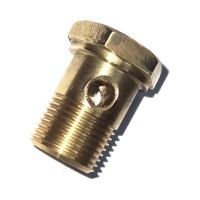 8322B. XK ALL SU Carbs Banjo Bolt Take Off, Fuel Feed To Float IN BRASS.  698 \ C11488B