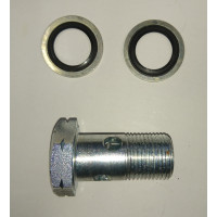 8326A. XK120 Choke Starter Pipe UNF BANJO Banjo Bolt Under Manifold. C2387