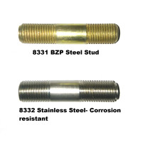 8331. Standard Steel Studs, Exhaust Manifold to Down Pipe Stud. C2369