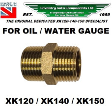 8461. XK120, XK140, XK150 Standard Double Adaptor for Oil / Water Temperature Bulb Take Off. C9621 8461. XK120, XK140, XK150 Standard Double Adaptor for Oil / Water Temperature Bulb Take Off. C9621