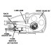 8611B. EXCHANGE XK140 DR1 TWO SPEED WIPER MOTOR REBUILT. C11840. Lucas 75233/4