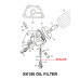 8292. XK150 Oil Pressure  Relief Valve & Spring in Oil Filter . Tecalemit. 7310. 7315