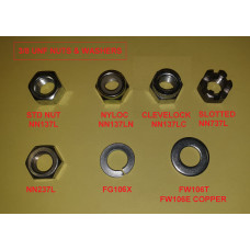 NN137L  Standard Steel Nut 3/8" UNF  x 10