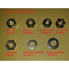 NN243L  7/16" UNF Lock or Half Nut  x 10pieces