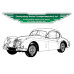 6846. XK140 FHC. Fixed Head Coupe.  Superior Extruded Body Weather Seals Kit
