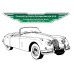 6847.  XK150 OTS. Roadster. Superior Extruded Body Weather Seals Kit 