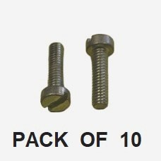 AS302 / 4H SET. 2BA Cheesehead Screw x 1/2" Long.  Zinc Plated x 10 pieces 