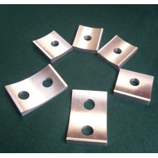 1679. XK140 & XK150 Bumper & Overrider, Over-Rider, Spacer Set - Milled Aluminium. BD9874, C8344 & C8347