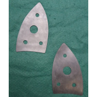 6020. Jaguar XK120 Stop & Tail Light Plinth Seal To Body - PAIR .  BD2964