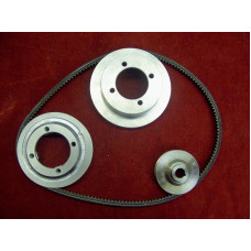 8472K. XK150 Late Water,  Crankshaft  and Dynamo Pulley, Complete UPGRADE Kit.  C14589, C14588, C13594, C13595/1