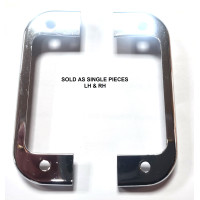 2069. Fixed Head Coupe Rear Quarterlight Shroud Bracket / Skirt  Chrome Plated. BD5434