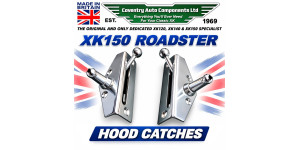 2132. SPRING INTO ACTION ! XK150 OTS Top Screen Rail, Sprung Dzus ROADSTER Hood Catches . BD14576. BD14577