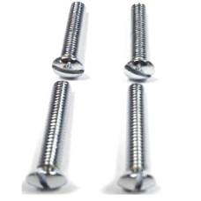 2330. XK ALL Chrome Door Dovetail Screws x 4 . AS502/4H