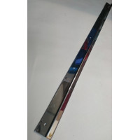 2350 x 1 pair . XK120 OTS Roadster Carpet  Edge Trim Strip In Stainless Steel. Treadplate. BD4741