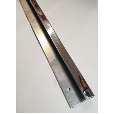 2351 x 1 pair . XK140 OTS Roadster Carpet Chrome Edge Trim In Stainless Steel. Treadplate.  BD9935