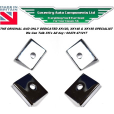 2432 x 2. XK140 FHC & 150 Boot Access Panel Check Strap chrome End Plate Trim. BD10918