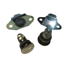 2515. XK120 DHC & FHC Pair of 'Oddie' Large ¼-turn Fastener Set fittings for Parcel / Luggage Box Cover. BD6129. BD1288/3