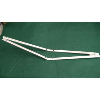2527.  Pair Of XK150 OTS Roadster Hinge Face Pillar Seal Channel, Retainers. BD16106. BD16107