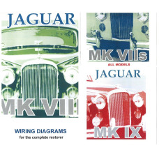 9173SET. Wiring Diagram  *Discounted Set of 3*  Jaguar MK 7 & 8 & 9 Exploded  Diagrams Books ( 9173-9175 )