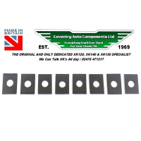 3066 x 8. XK120 & XK140 Inner Drum Brake Friction Pads for Brake Self-Adjuser Bar (set of 8). 4198 . Girling 31059. 3066 x 8. XK120 & XK140 Inner Drum Brake Friction Pads for Brake Self-Adjuser Bar (set of 8). 4198 . Girling 31059.